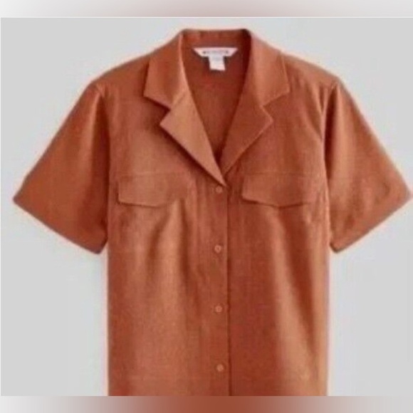 Athleta Tops - NWT Athleta Echo Top Button Down Quick Dry Breathable Boxy Retro 70s Outdoor